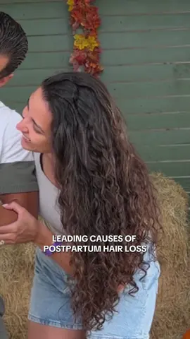 Which is why I always have my hair up cuz this girls GRIP is crazy!😂😂😂 #momtok #postpartumhairloss #girlmom #postpartum #hairloss 