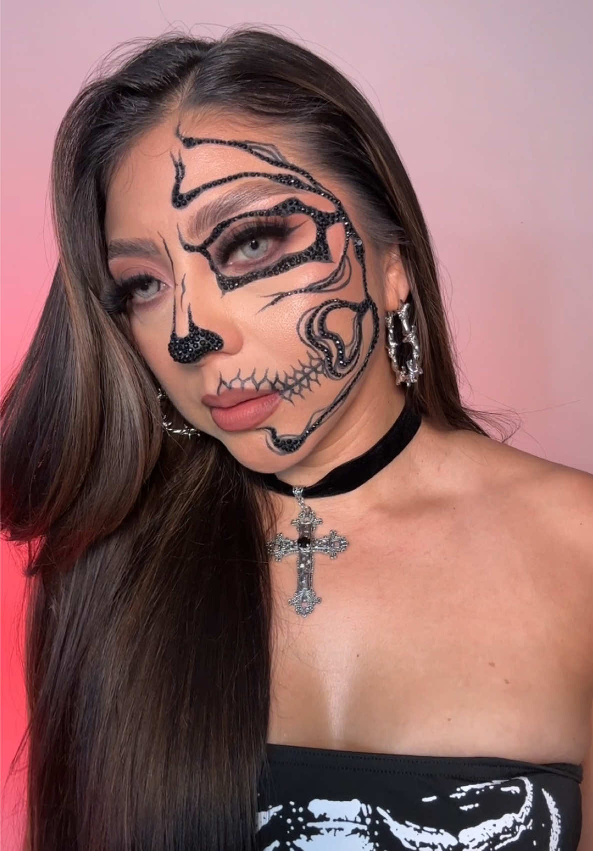 ☠️🖤✨  #skull #transicion #halloween #makeupaddict #makeup 