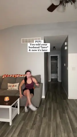 She’s a runner, she’s a track star 😂 (JK!)  #marriagehumor #marriedcouple #husbandandwifecomedy #marriedlifehumor #marriagebelike 