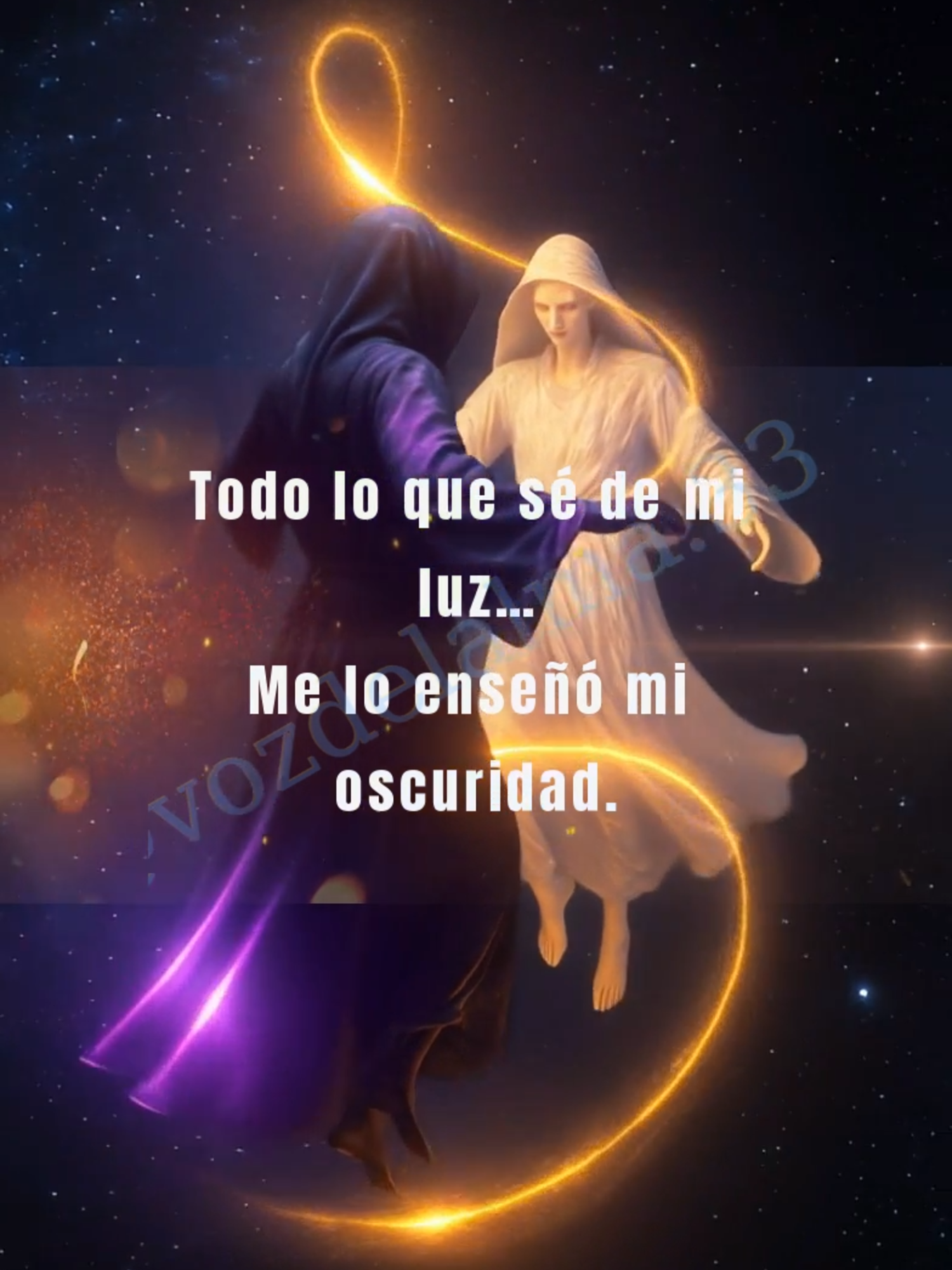 Todo lo que sé de mi luz… me lo enseñó mi oscuridad. No fue el dolor el que me rompió, fue el que me despertó. ✨ #VozDelAlma #Reflexión #Sanación #Espiritualidad #ParaTi #Despertar