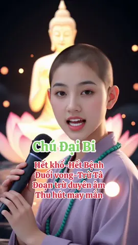 🙏 Chú Đại Bi chính là năng lượng cứu độ: 1️⃣ Tích phước báu, gieo duyên lành. 2️⃣ Gặp quý nhân giúp đỡ. 3️⃣ Hóa giải nghiệp nghèo, nghiệp khổ. 4️⃣ Tâm trí sáng suốt để vượt qua khó khăn. 5️⃣ Cuộc đời hanh thông, may mắn.#chudaibi #tutap #nammobonsuthichcamauniphat #samhoi #anlac 
