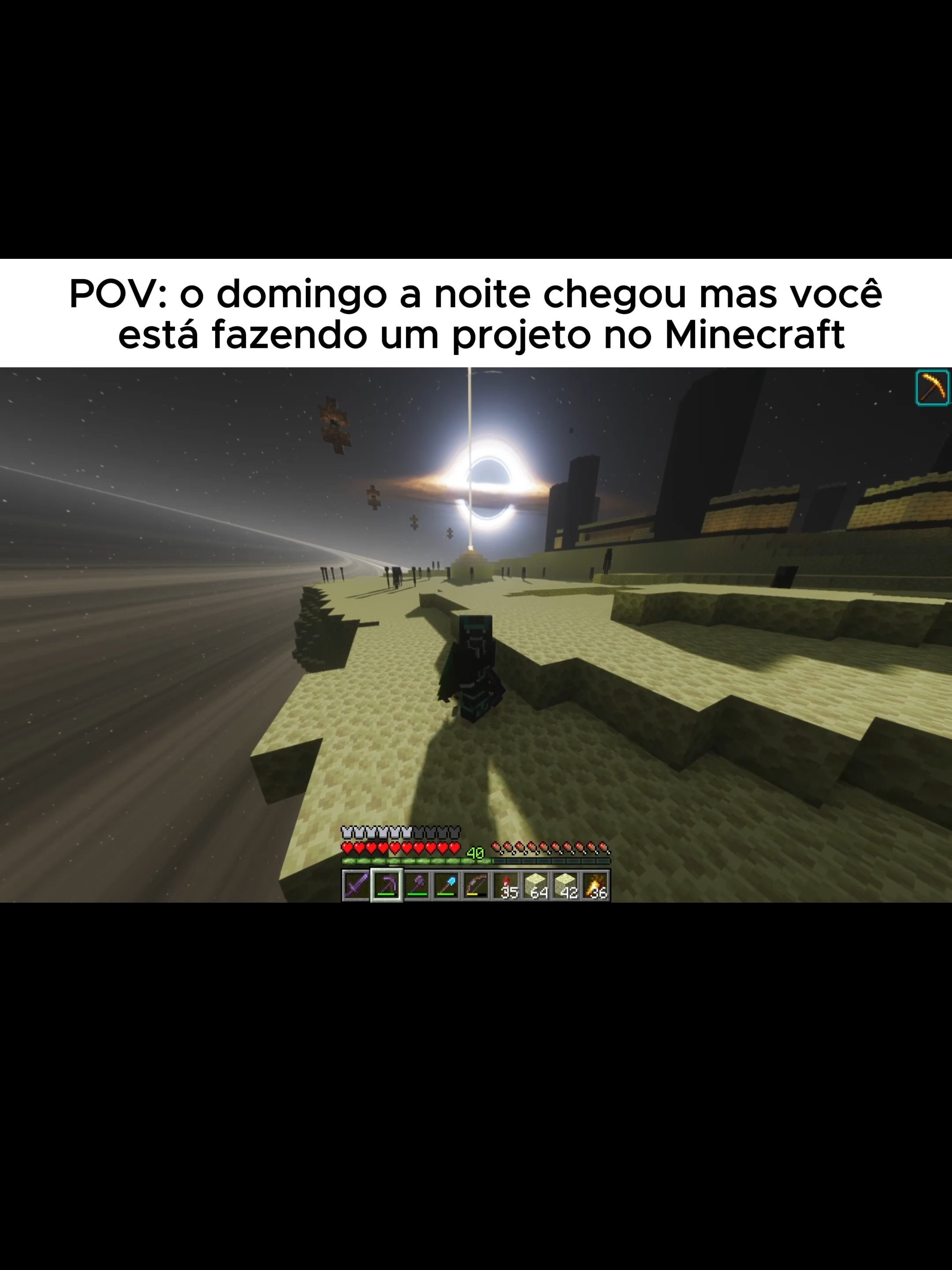 Isso melhora o domingo a noite... #Minecraft #vibes #paz #mojang #domingo #domingoanoite #meme #fyp #foryou #fouryoupage