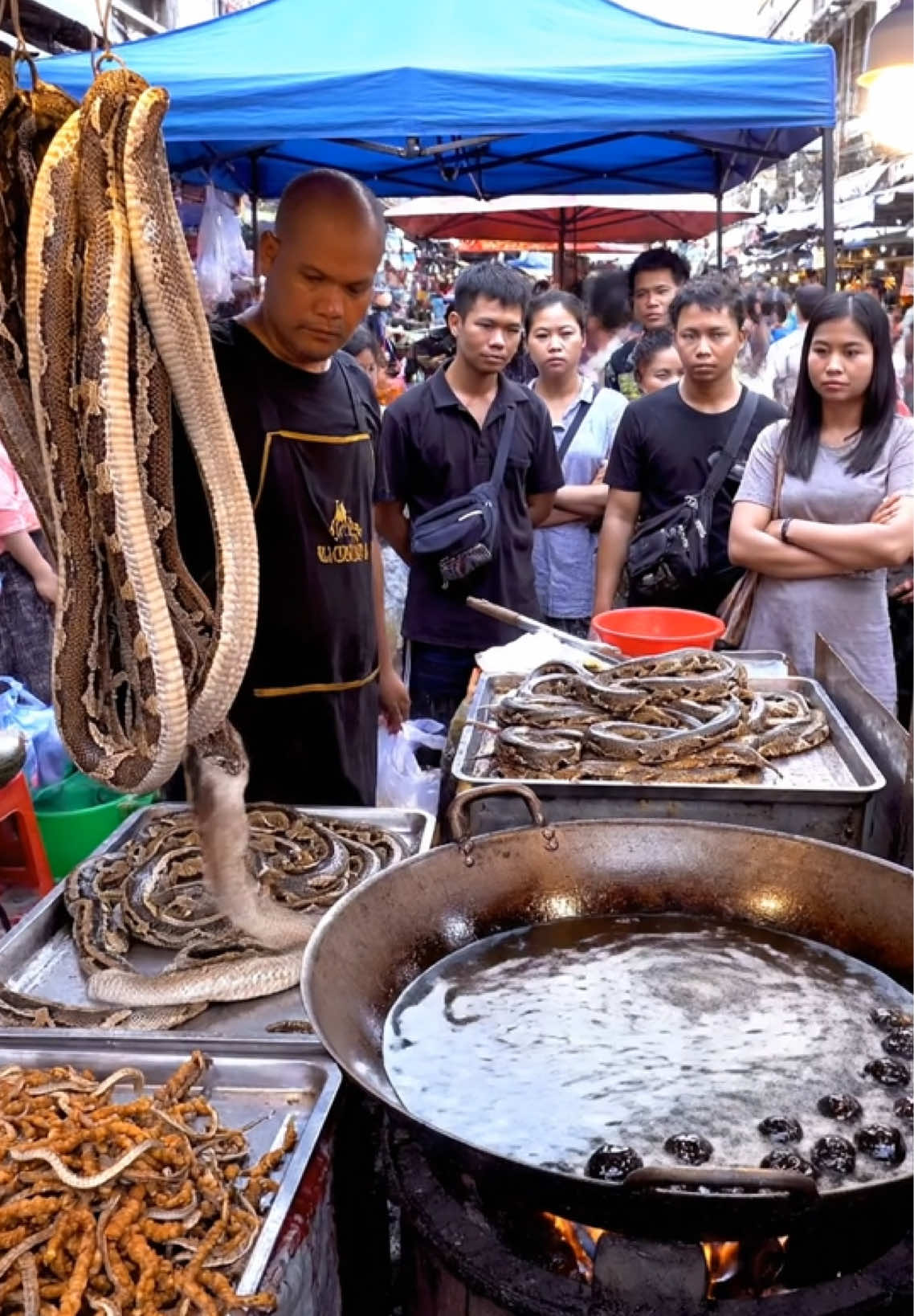 Life at a Wild Meet Market #seafood #food #fish #cooking #animalsmarket 