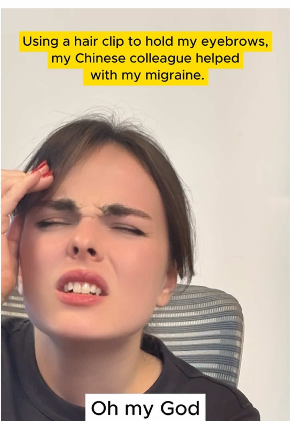 My Chinese colleague helped with my migraine #china #worklife #migraine #work 