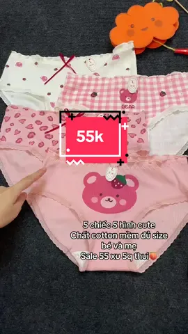Quần chíp gấu dâu xinh iu , chất côtton co dãn 30-65kg vừa nha #viral #noiy #quanchip #quanchipcotton #quanchiphoatiet 