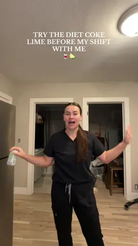 It’s like a reward 🤌🏻 #nurse #nightshift #dietcoke #dietcokelime 