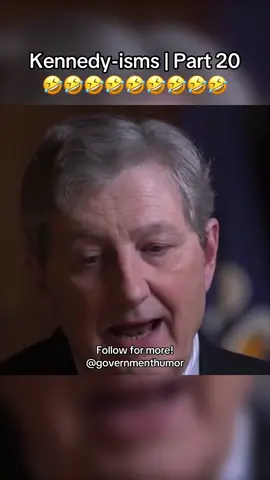 Kennedy-isms | Part 20 - GOP Senator John Kennedy’s zingers hit hard 🤣🤣🤣 | #republican #senatorkennedy #conservativetiktok #politicalcomedy #CapCut 