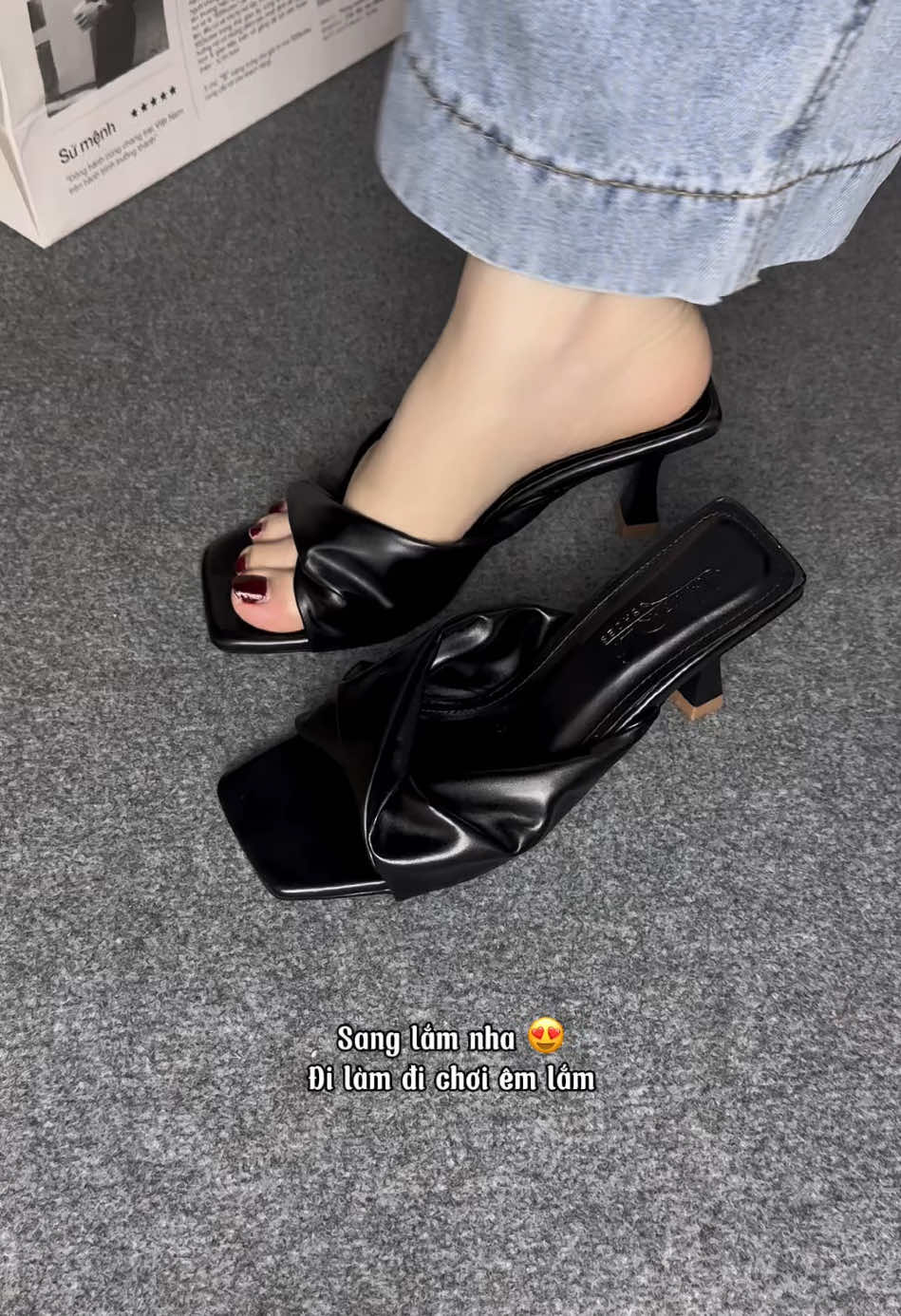 Mềm êm sang lắm nha #reviewlamdep #giaydep #giaycaogot 