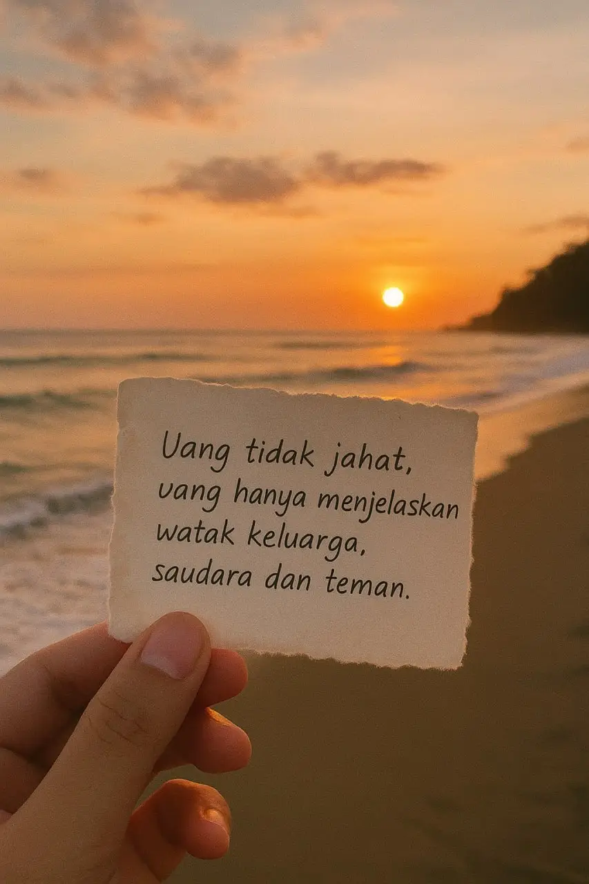 “Uang tidak membuat orang berubah, uang hanya membuka tabir watak asli keluarga, saudara, dan teman.” #quoteoftheday #fyppppppppppppppppppppppp #xyzbcafypシ #xyz #quotes 
