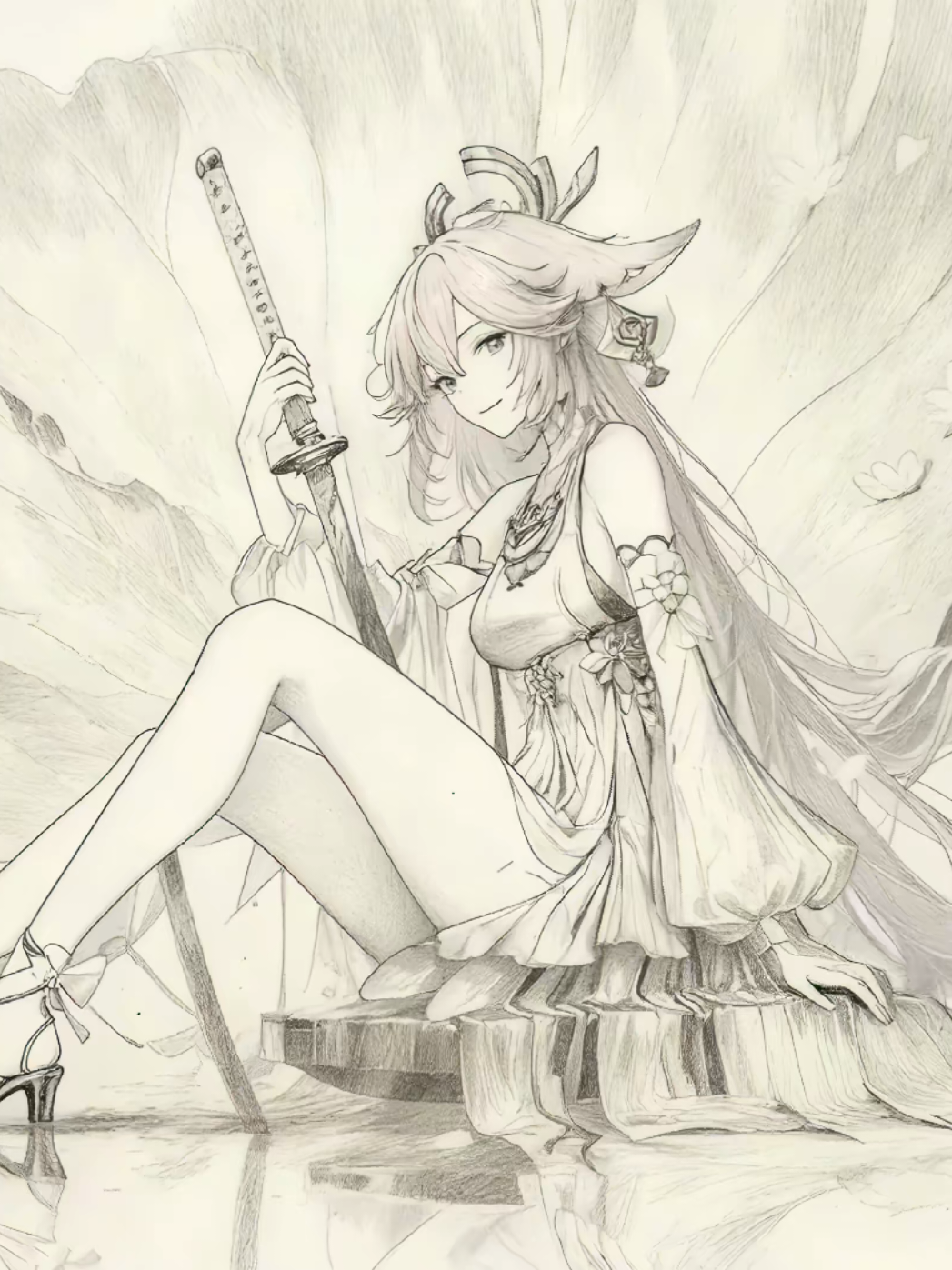 #yaemiko #ghensinimpact #wallpaper #livewallpaper #wallpaperanime 