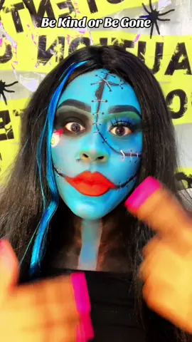 Be Kind or Be Gone #sally #thenightmarebeforechristmas #halloween #halloweenmakeup  