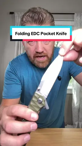 I love knives and this stainless steel folding edc pocket knife is legit sharp and feels amazing! #knife #knives #edcknife #edc #foldingknife 