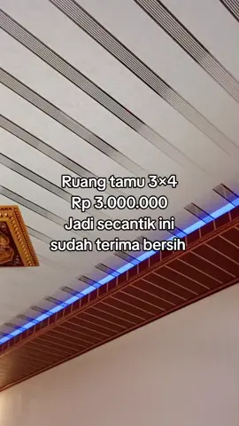 Terimakasih untuk Pak komari @caprikorns13  orderannya,semoga berkah barokah,lancar rejekinya melayani pemasangan plafon pvc,harga murah berkualitas dan bergaransi  #plafon #plafonpvc #ruangtamuminimalis #rumahminimalis #fyp 