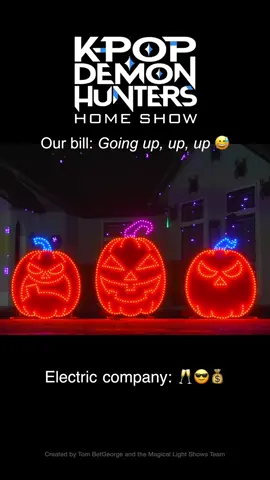 When the lights go golden but the electric bill goes platinum - worth it. @KPop Demon Hunters Netflix @Netflix #kpopdemonhunters #golden #lightshow #halloween2025 