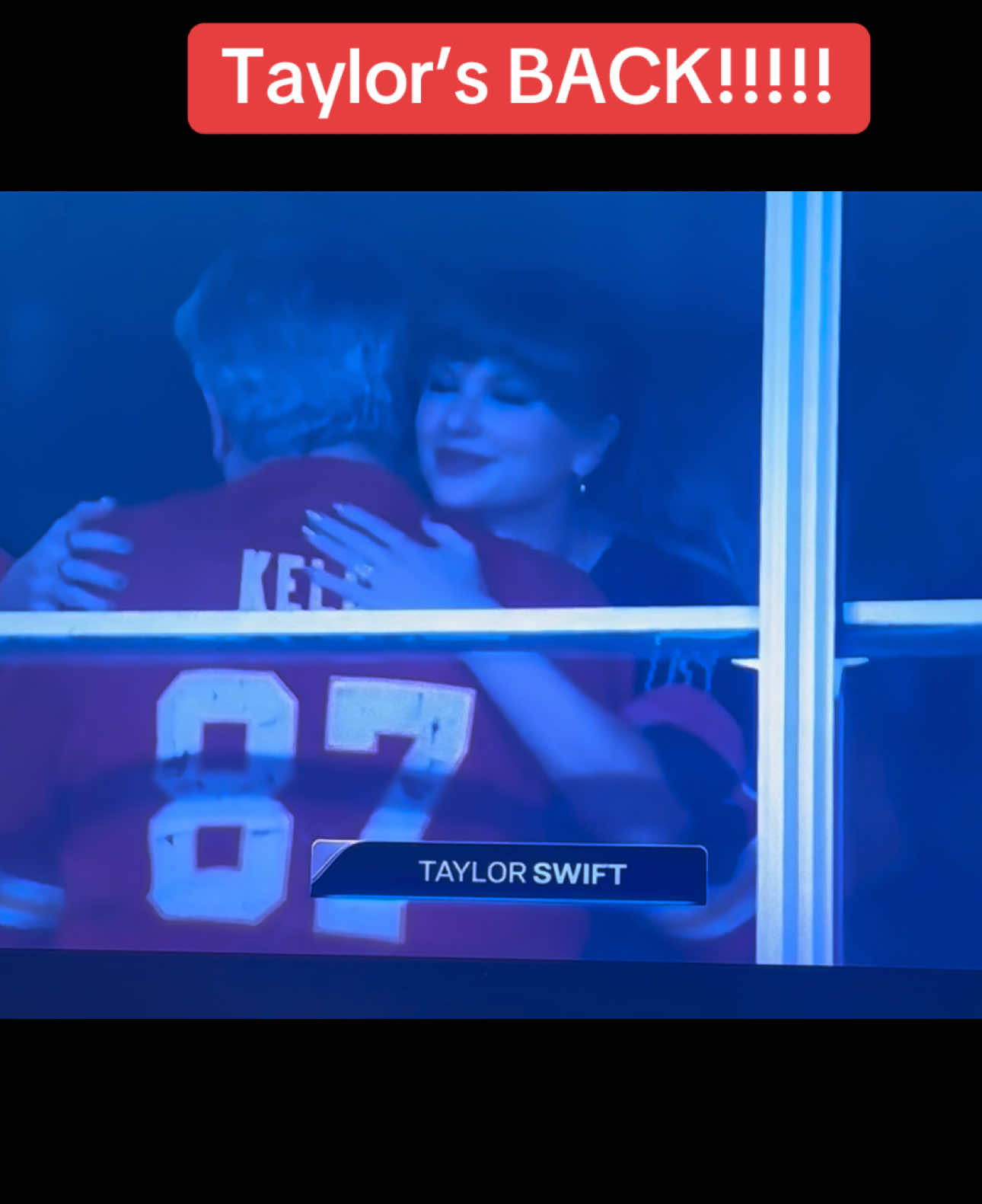 Seeing her hug Ed: how I feel seeing her at the game! In the suite at tonight’s Chiefs vs. Lions game with Ed Kelce and Caitlin Clark!   @Taylor Swift @Travis Kelce @Chiefs @Caitlin Clark #taylorswift #chiefs #traviskelce #swiftie 