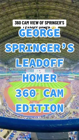 ROGERS CENTRE GOT ROCKING FOR THAT LEADOFF SPRINGER DINGER 🗣️🗣️ #bluejays #bluejaysonsn #georgespringer #MLB #baseballtiktoks