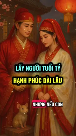 Lấy người tuổi Tý  Hạnh phúc dài lâu  #phongthuy #tuvi #honnhan12congiap #tuoity 