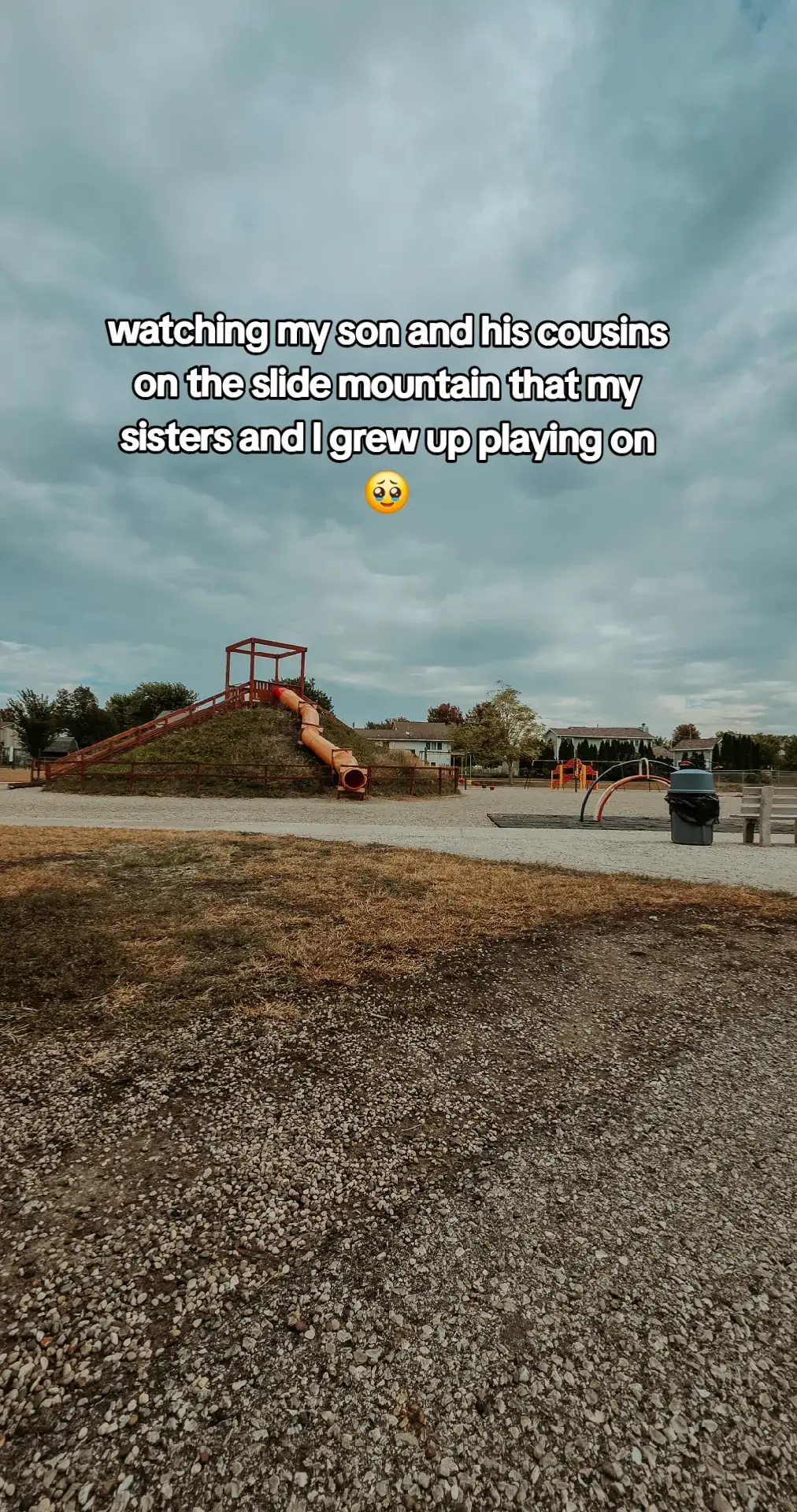 the slide mountain that raised me 🫶🏽🛝🏔 #iowa #slidemountain #bestplayground #memories #childhood 