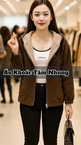 Áo khoác nhung tăm 2 lớp ấm nhẹ trẻ trung mặc siêu đẹp #aokhoacnu #aokhoacnhe #aomu #aonhungtam #tiktokshop