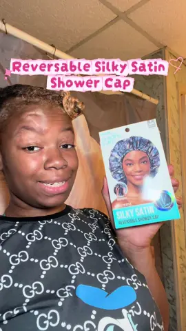 just dyed my hair 👀 so i’m testing out the silky satin reversible shower cap from @colorsandcare 💅🏽 thanks @impressionsofbeauty 💗 #IOBSelfCare101 #haircare #SelfCare #fyp #protectivestyle