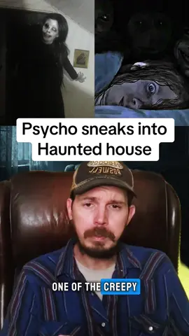 Psycho sneaks into Haunted house #halloween #spookystory #scarystories #creepystorytime #haunted 