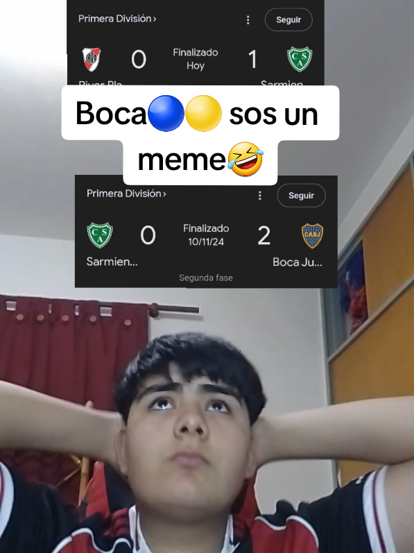 Boca🔵🟡 sos un meme🤣 #futbolargentino #bocajuniors #boca #superclasico #riverplate 