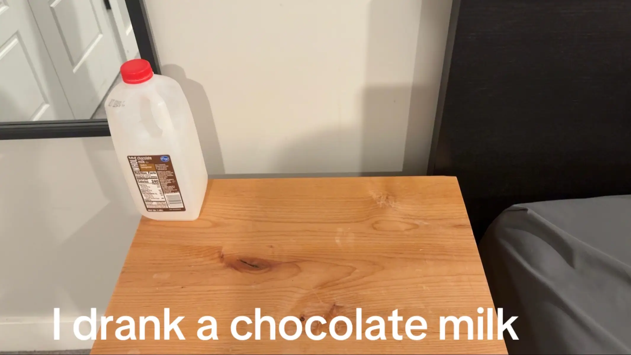 Only a months worth of chocolate milk #choccymik #addiction 