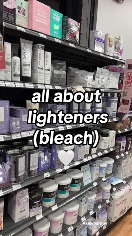 My favorite lighteners at @Sally Beauty, hopefully this makes you feel a little more confident when lightening your hair! 🤍🤍 #sallybeautypartner #sallybeautyassociate #hairtok #hairlightener #hairbleach 