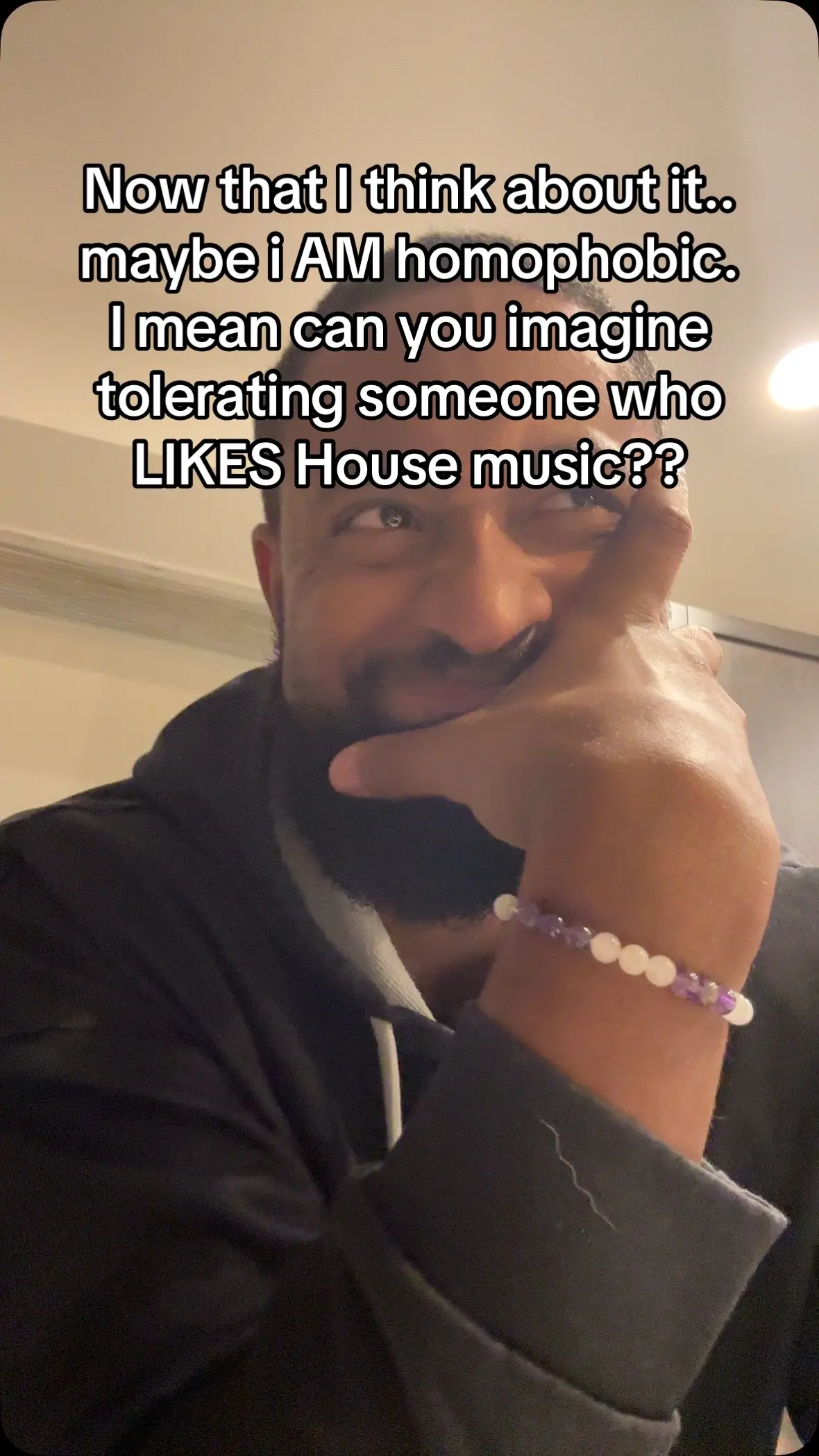 As in.. homophobia (the joke about it being about homelessness) and house music being about.. A HOUSE. Don’t cancel me, this is house hate. Not gay hate 😭 #housemusic #dubstep #edm #festival 