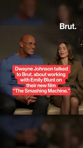 In “The Smashing Machine,” Dwayne Johnson plays MMA icon Mark Kerr alongside Emily Blunt as Dawn Staples. Dwayne Johnson talks to Brut. about what it was like working with Emily Blunt. J ohnson shares with Brut. what it was like working closely with Blunt on this intense and emotional project. #TheSmashingMachine #DwayneJohnson #EmilyBlunt #MMA #FilmTalk