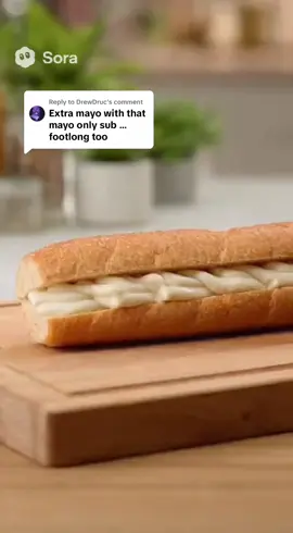 Replying to @DrewDruc  Done subways all new 12 inch sub with a side of mayo still only 3.99$ #subway #fyp 