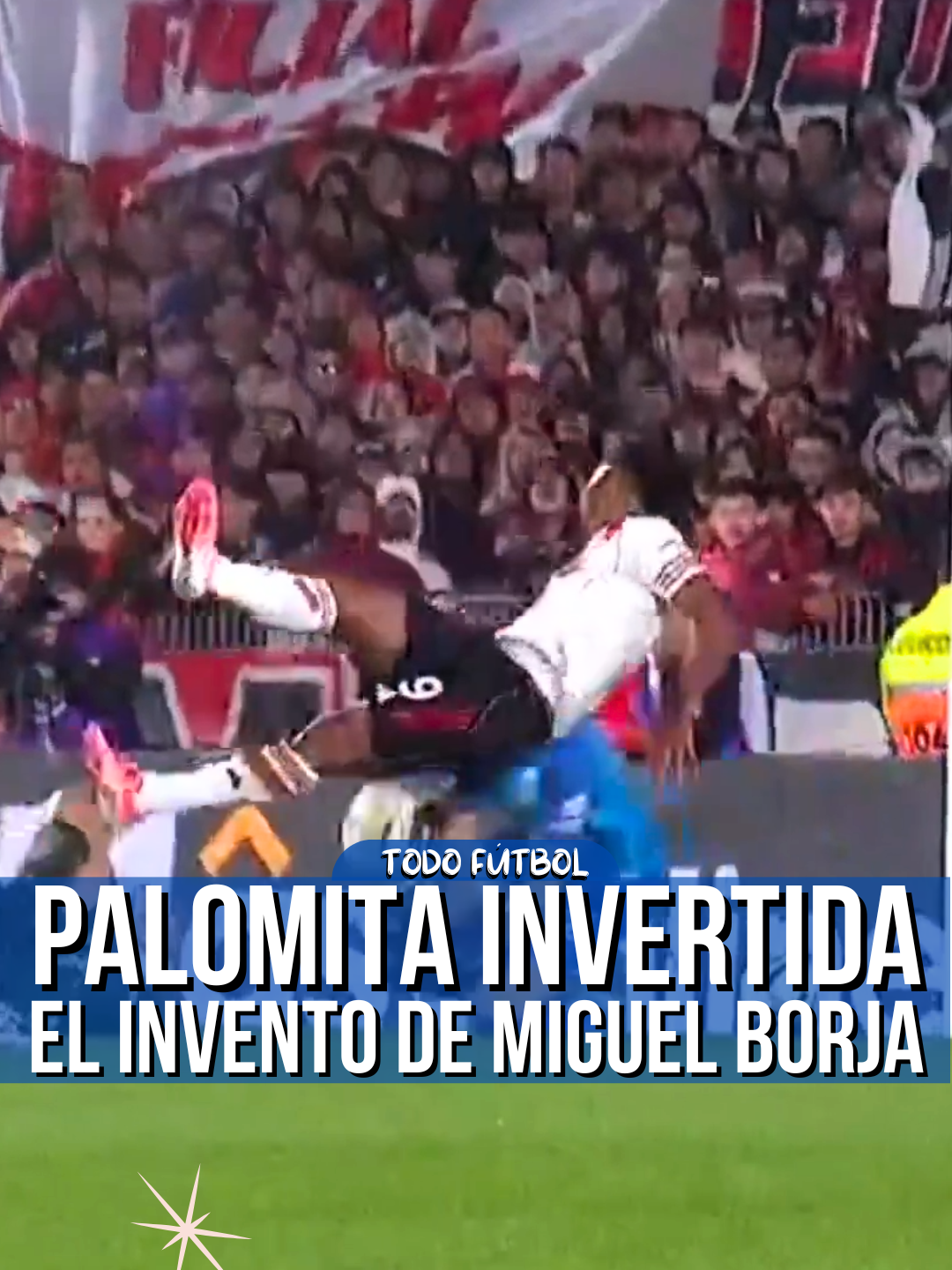 Miguel Borja inventó la palomita invertida 😱 #miguelborja #borja #riverplate #futbol #river