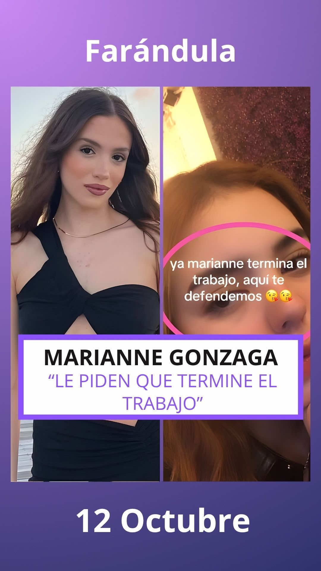 MARIANNE GONZAGA le piden que termine el TRABAJO #mariannegonzaga #valentinagilabert 