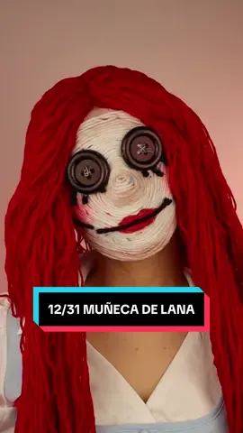 12/31 MUÑECA DE LANA ❤️ #alexmiween #halloween #maquillaje #yarndoll 