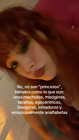 No, no me refiero a los hombres que son llamados así por ser sensibles o por expresar lo que sienten. Está completamente mal usar esa palabra para burlarse de quien exige tratos dignos y un poco de respeto y amor mutuo (y si, en cualquier contexto está mal). Mi crítica va hacia esas mujeres que llaman “princesos” al tipo de hombres que ya mencioné. Dejen de disfrazar las actitudes de siempre con eufemismos y llamen las cosas por su nombre💜 #girls #fyppppppppppppppppppppppppppppppppppp #textoblanco #lanadelrey #fyp 
