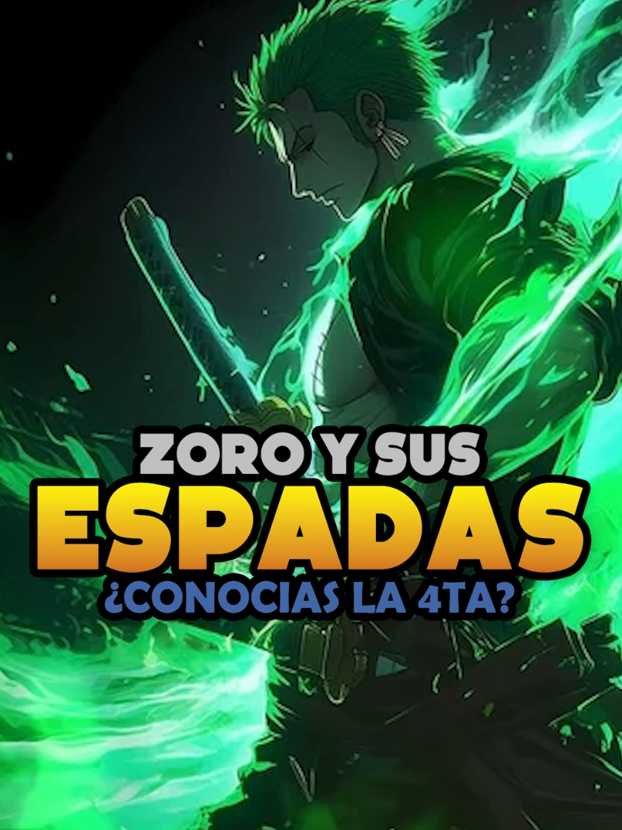 Zoro y todas sus espadas! ¿Conocias la 4ta? . . . #onepiece #onepieceanime #onepiecemanga #zoro #onepiecefan 