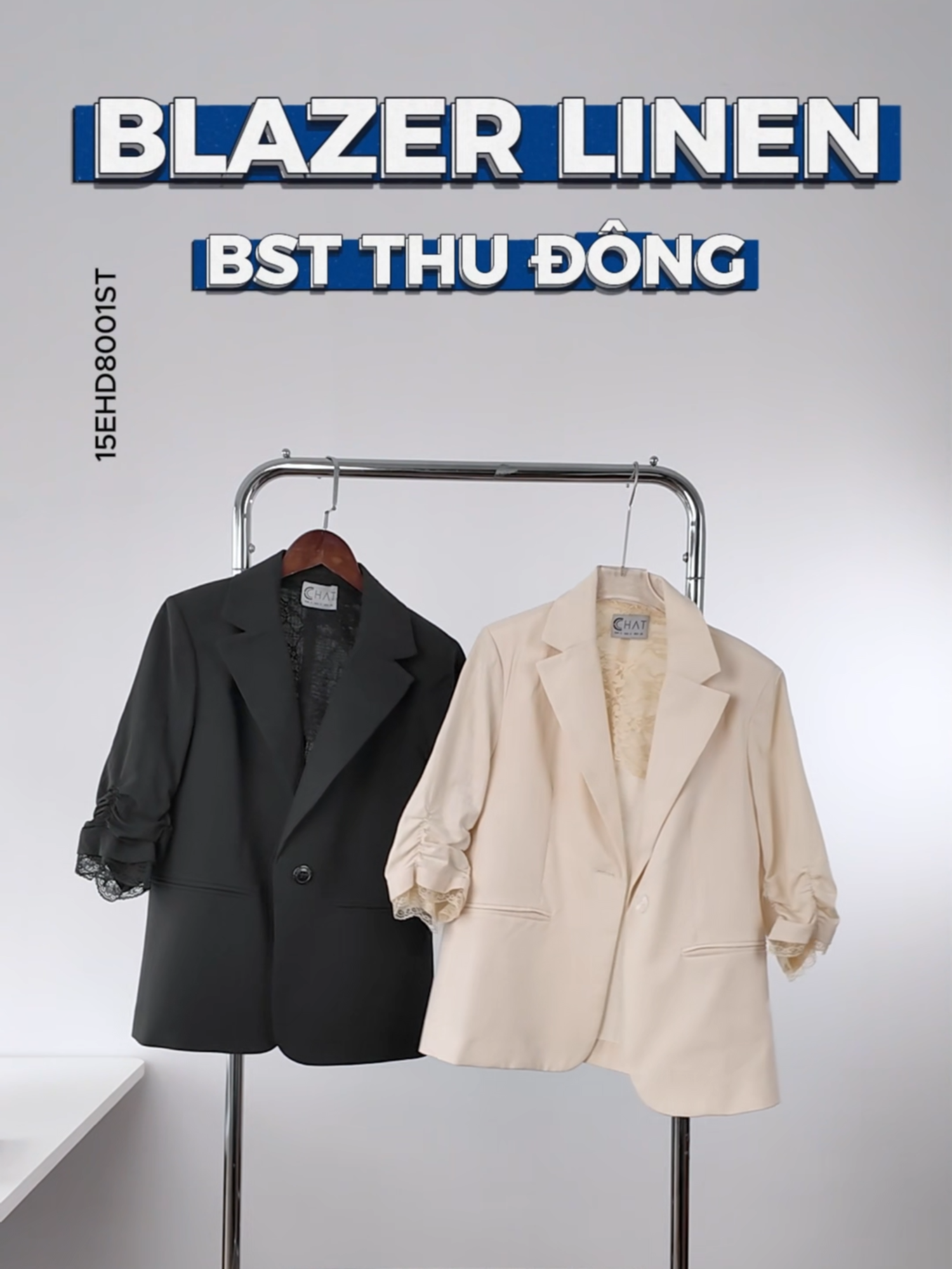 💟 Thanh lịch với sắc màu basic được phối hợp đặc biệt với viền ren đã làm nên 1 items có sức hút riêng, dễ dàng tách set mix&match đa dạng phong cách từ đi làm đến đi chơi! #cchat #thoitrangnu #blazer #tiktokvideo #sale