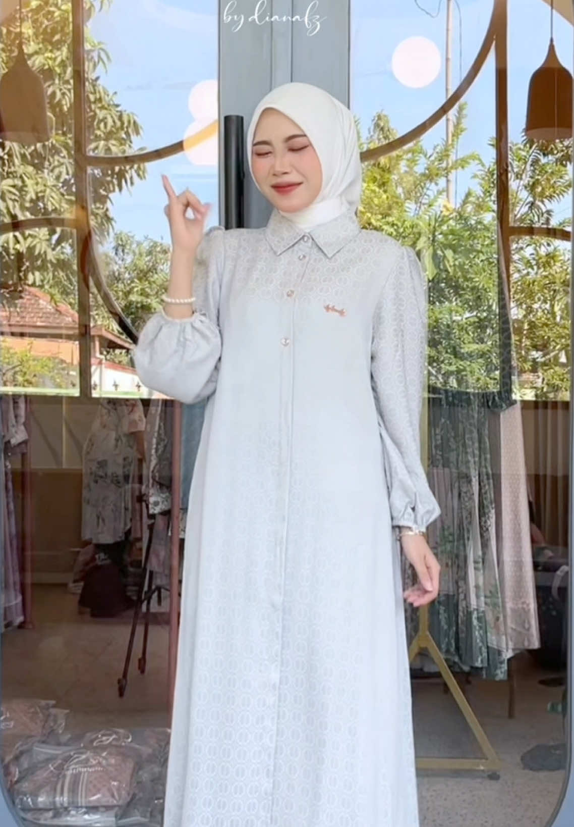JJ an dulu pakai elisa dress🤍#dynclothingline #bydianafz #dressrumahan #homydress #fyp 
