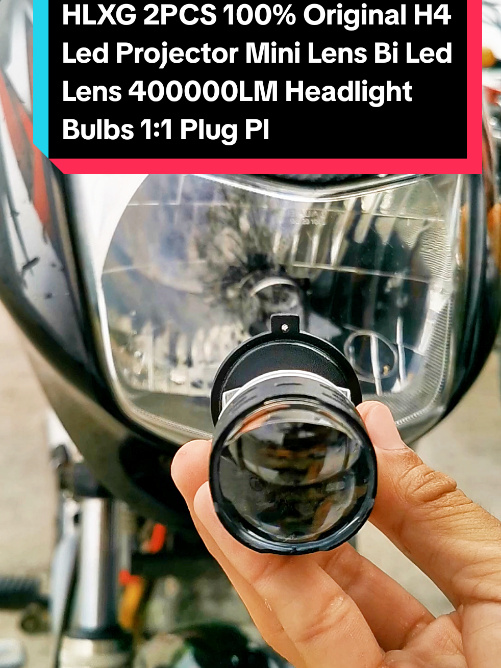 HLXG 2PCS 100% Original H4 Led Projector Mini Lens Bi Led Lens 400000LM Headlight Bulbs 1:1 Plug Play 9002 HB2 BULLVISION H... #highlights #viralvideo #affiliates #FOLOWERS #views 