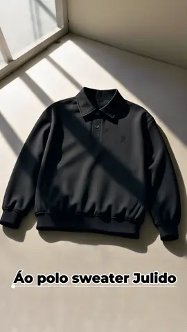 (Fom Rộng)Áo nỉ cổ bẻ Polo sweater #thoitrang #macdepmoingay #myoutfit #sweater #xuhuong 