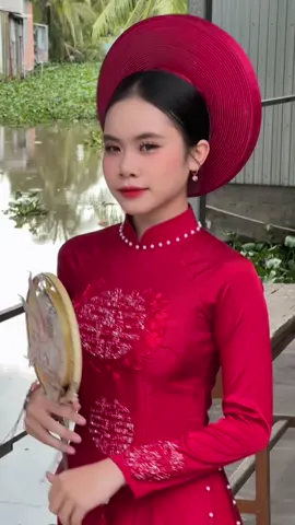 Cô dâu áo dài đỏ🍓#makeup#ypf#xuhuong #kiêngiang 