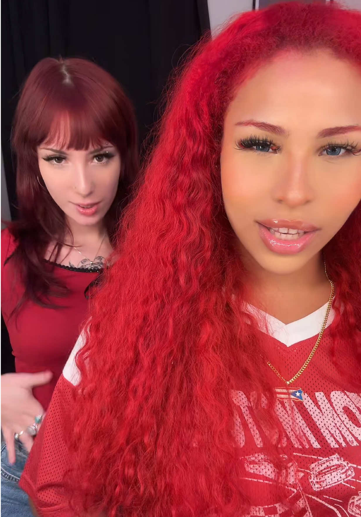 my first tiktok w my paigey i cant 😩 #onlinefriends #redhair 