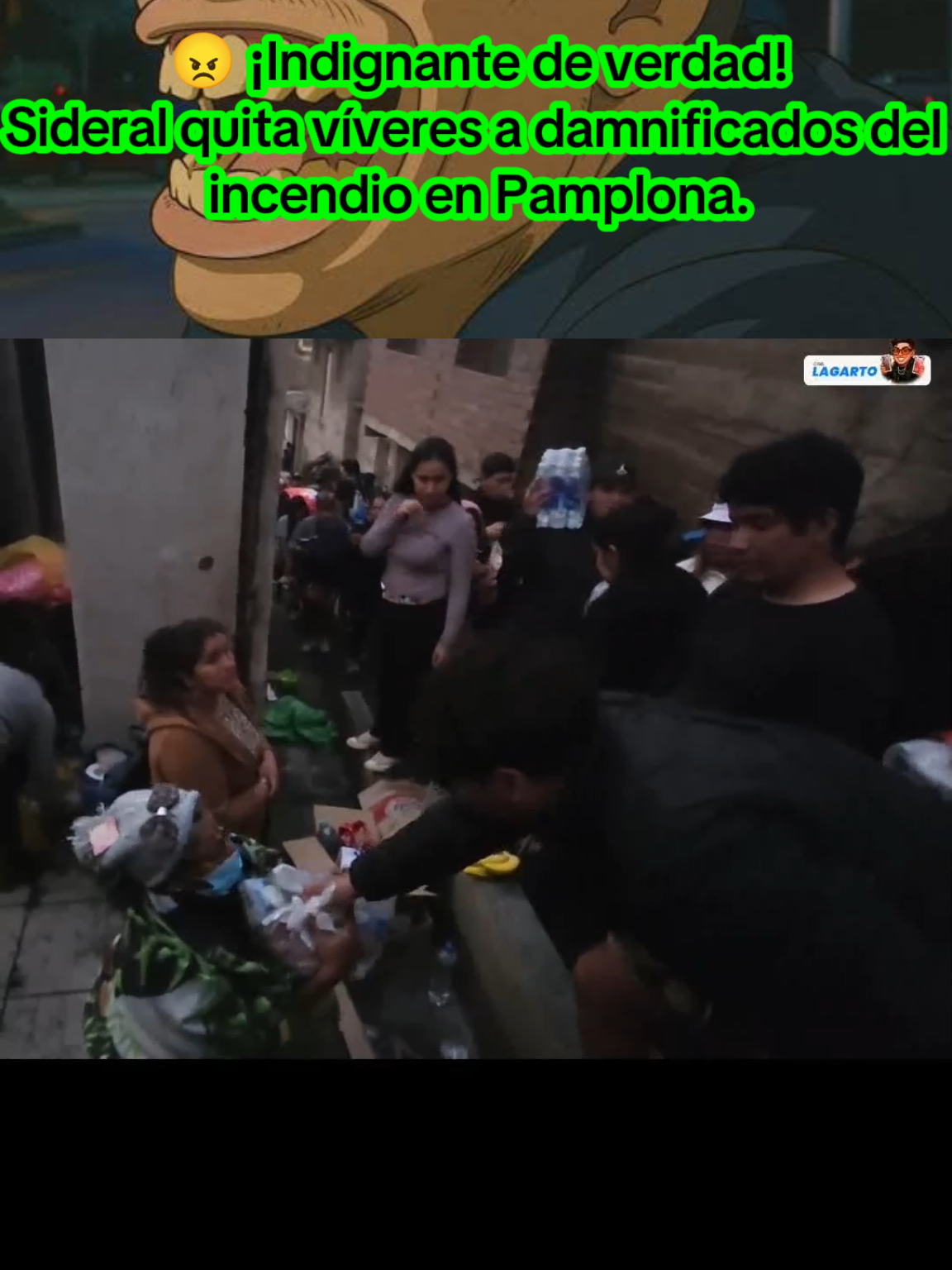 Sideral quita víveres a damnificado del incendio en Pamplona. #sideral #labebaarmy #pamplona #peru🇵🇪 #tiktok 