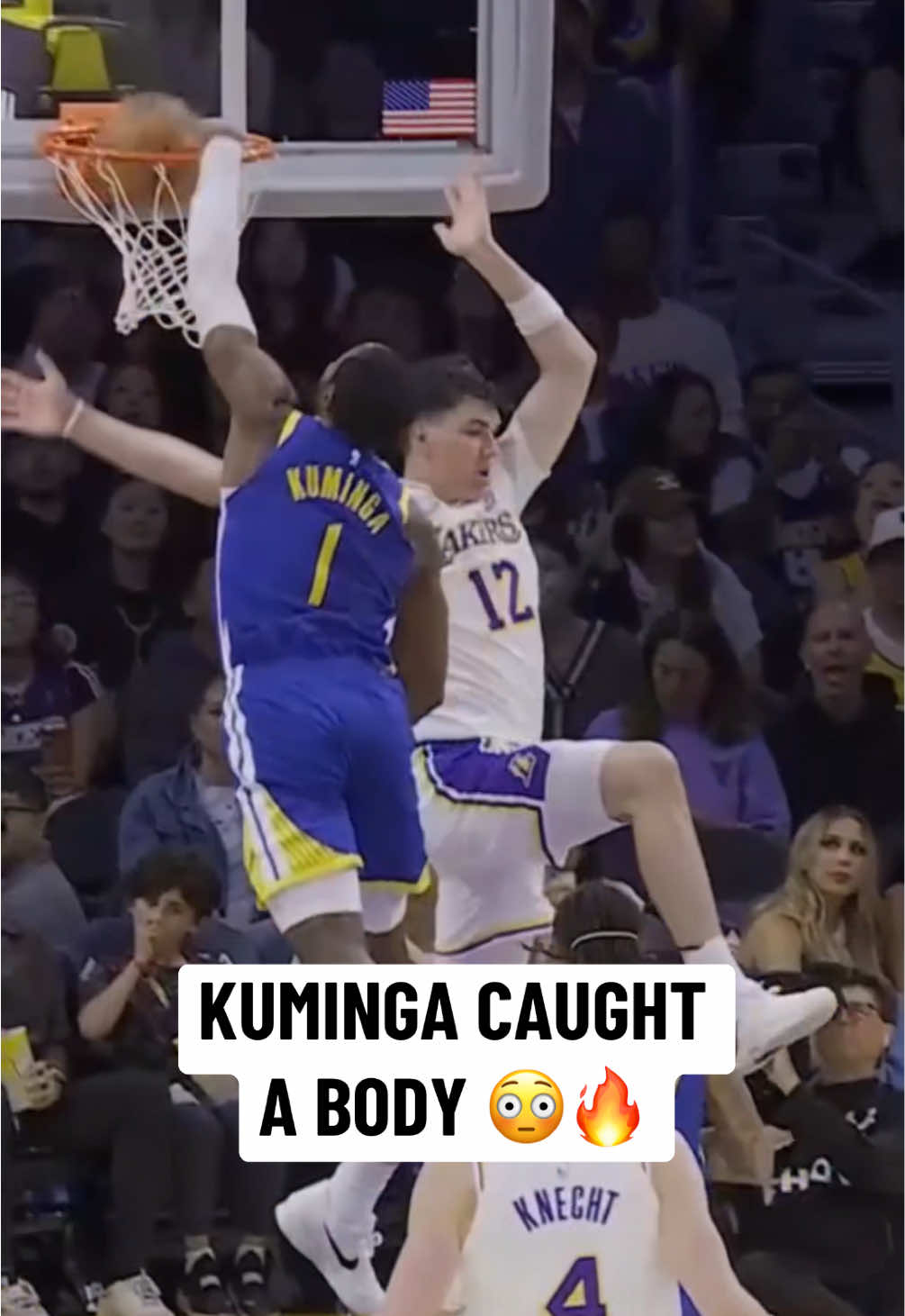 JONATHAN KUMINGA POSTER 😤 #NBA #basketball #nbabasketball #warriors