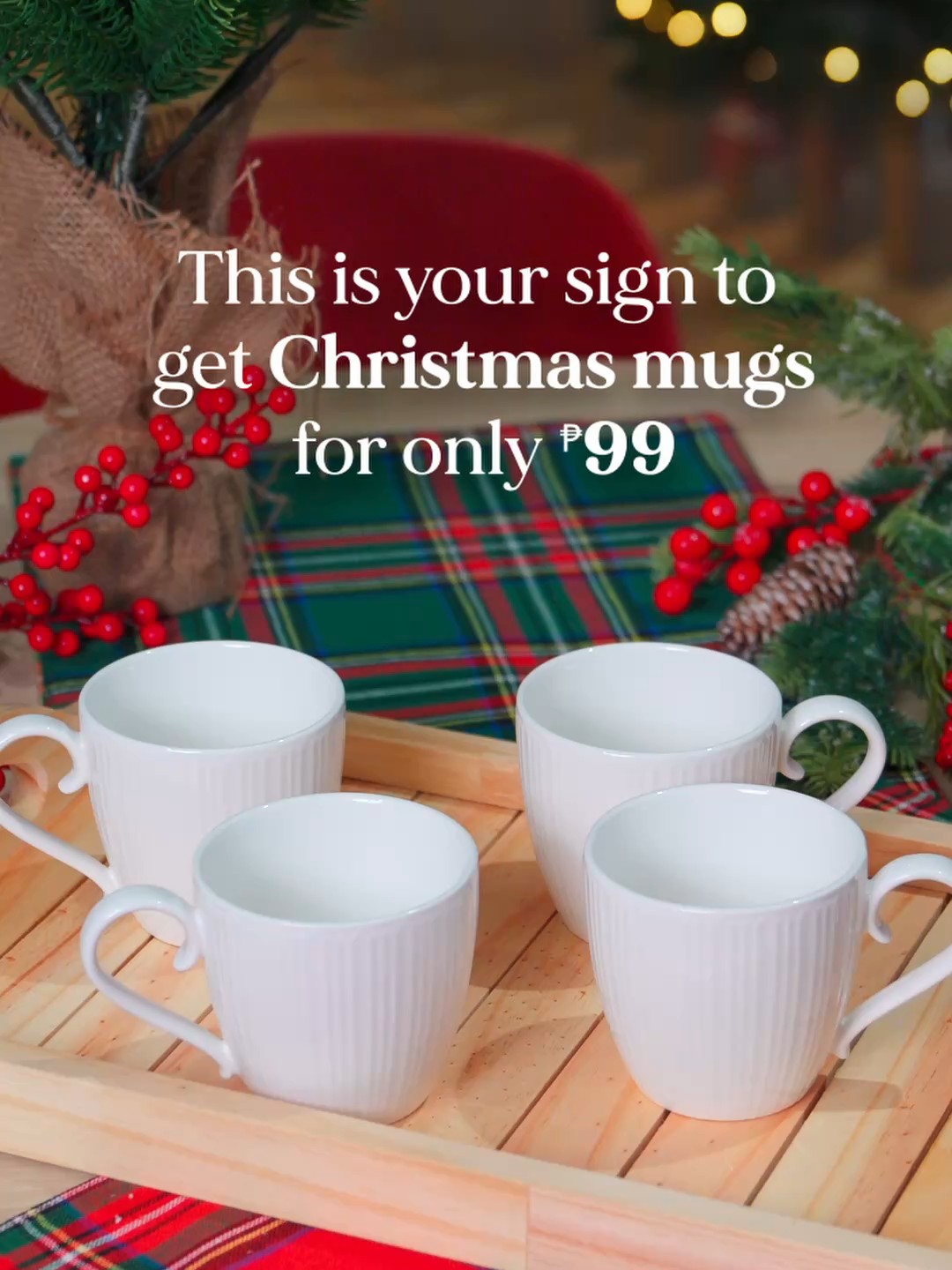 This is your sign to sip the season in style ☕✨ Warm up every cup of hot chocolate or coffee with festive Christmas mugs from SM Home — for only ₱99! Make every sip feel merry and bright— bring home the perfect holiday mugs today! 🎄 For all things home, shop SM Home anytime, anywhere! 🛒 In-Store 💻 www.smhome.ph 📱 SMAC & Shop App 🛍️ Personal Shopper