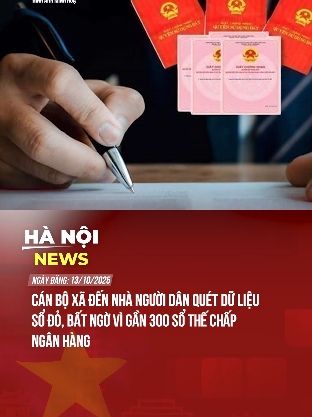 CÁN BỘ XÃ ĐẾN NHÀ NGƯỜI DÂN QUÉT DỮ LIỆU SỔ ĐỎ, BẤT NGỜ VÌ GẦN 300 SỔ THẾ CHẤP NGÂN HÀNG #tiktoknews #theanh28 #hanoinews
