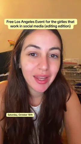 Next Saturday October 18th @Rachel The Editor 👩‍💻 is hosting a women in YouTube editing panel! If you are an editor and/or work in the social media space we’d love to see you there! @EditHers 👩‍💻 #editors #videoediting #youtubers @tiktok creators @YouTube #womeninmedia #socialmedia 