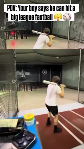 POV: Your boy says he can hit a big league fastball 😤⚾️ Me: I want front row seats for this 🍿👀 He steps in the cage like he’s about to go yard… Pitch comes in at 100 💨 And he just stands there like he saw his future flash before his eyes 💀 Didn’t swing. Didn’t move. Didn’t even process it existed 😭 I’m talkin’ soul-left-the-body type speed. This ain’t MLB The Show, bro. That’s real life velocity. 💬 Tag your “I could’ve gone pro” friend ⬇️ 👇 Comment “🍿” if you’d pay to watch them try 📌 Save this for the next time someone talks reckless in the cage #POVBaseball #TopVelocity #BaseballHumor #100MPHGas #YoureNotHim       