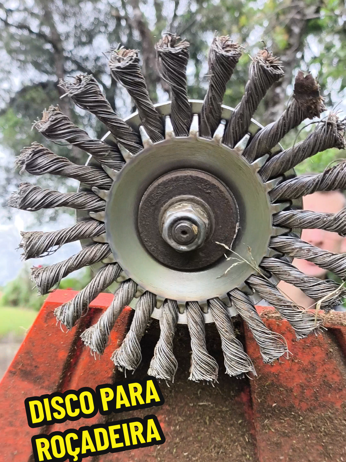 Disco de escova de aço para roçadeira. . . . #disco #aço #roçadeira #stihl #husqvarna 