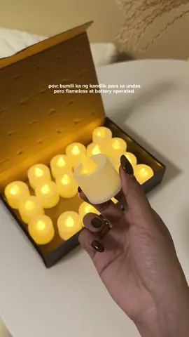 flameless and battery operated | 24pcs LED Candle Lights 🕯️🪔 #candlelights #ledcandlelights #lights #ledcandle #flamelesscandle 